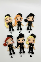 Police Clay Doll