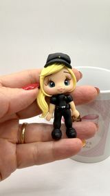 Police Clay Doll