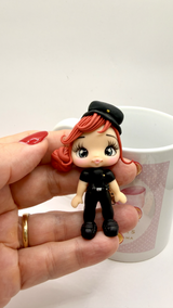 Police Clay Doll