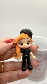 Police Clay Doll