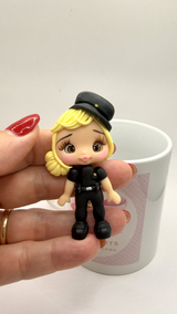 Police Clay Doll