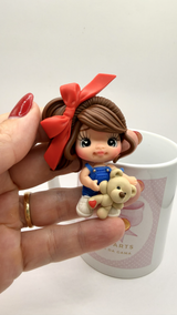 Girl Bear US Clay Dolls