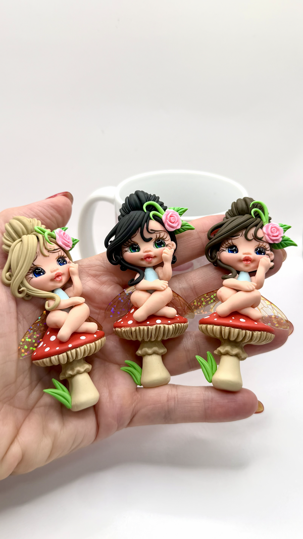 Mushroon Clay Dolls