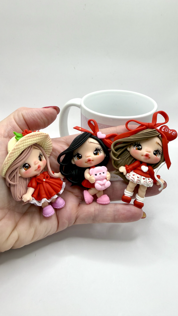 Valentines Clay Dolls – Collection 5