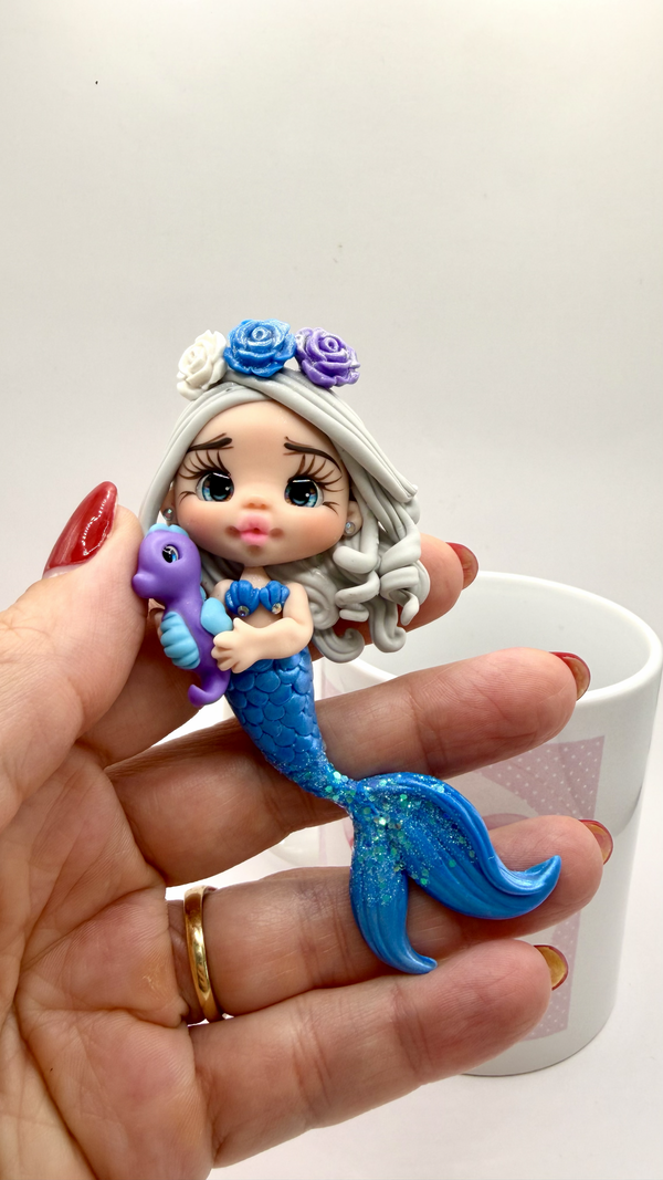 Mermaid Clay Dolls