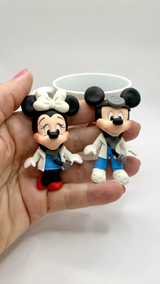 Minie and Mikey Nurse Clay Figurine