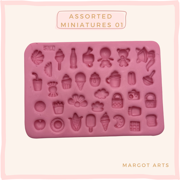 Assorted Miniatures 01 Silicone Mold