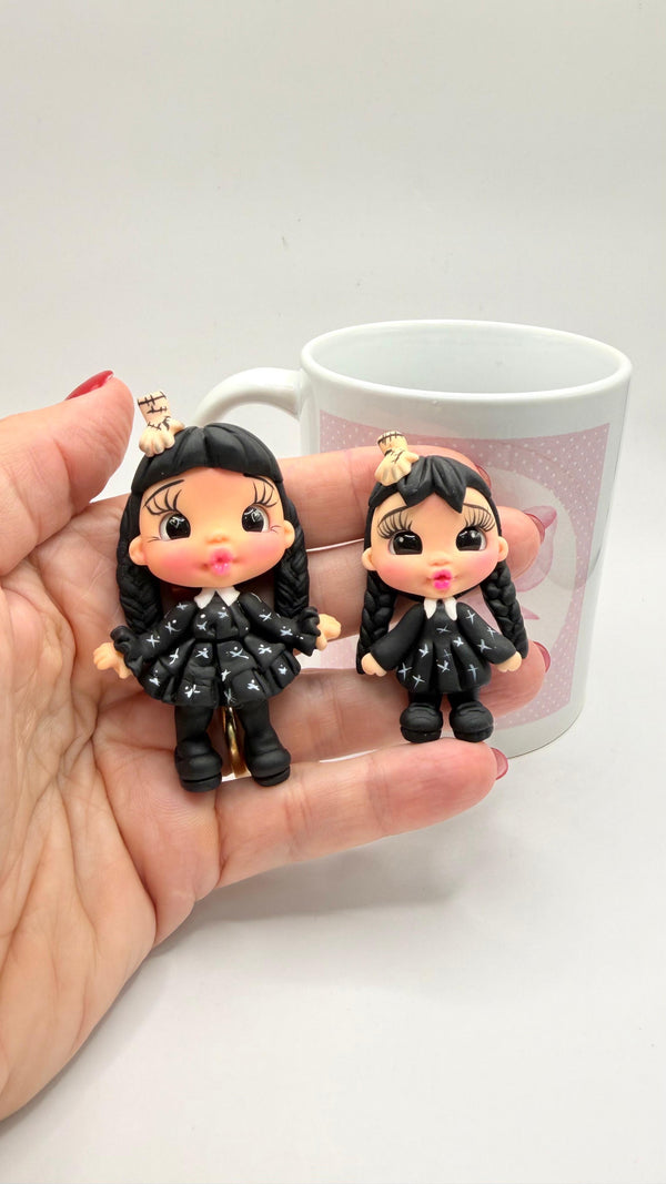 Wednesday Addams Clay Doll
