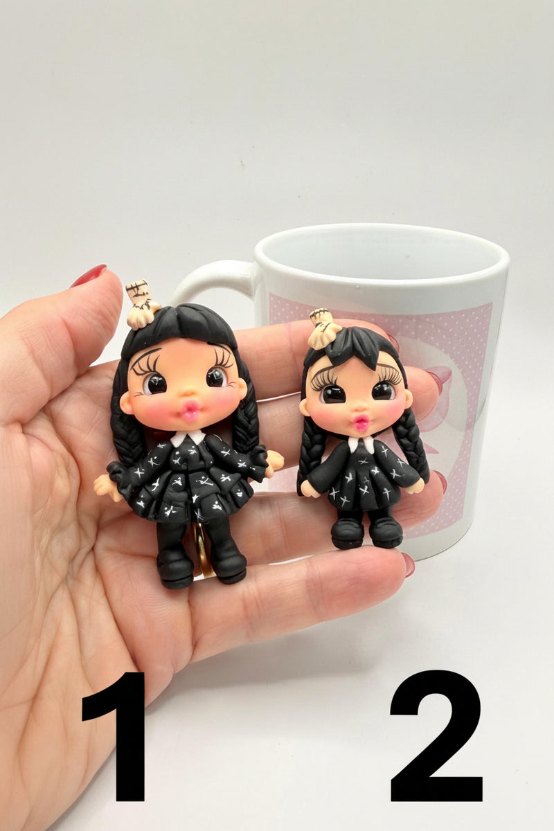 Wednesday Addams Clay Doll