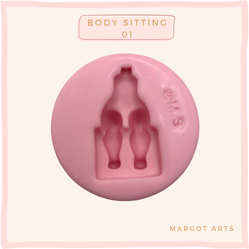Body Sitting 01 Silicone Mold