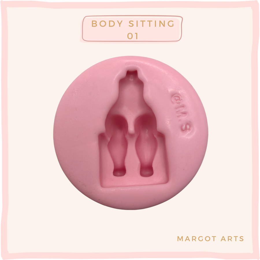 Body Sitting 01 Silicone Mold