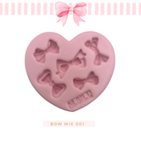 Silicone mold for clay dolls, Bow Mix 001 - Arts and Crafts