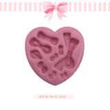 Silicone mold for clay dolls, Bow Mix 002 - Arts and Crafts