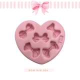Silicone mold for clay dolls, Bow Mix 004 - Arts and Crafts