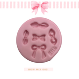 Silicone mold for clay dolls, Bow Mix 005 - Arts and Crafts