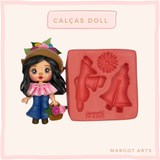 Silicone mold for clay dolls, Body Jeans 001 - Margot Arts and Crafts