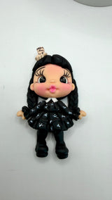 Wednesday Addams Clay Doll