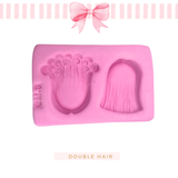 Double Hair Silicone Mold