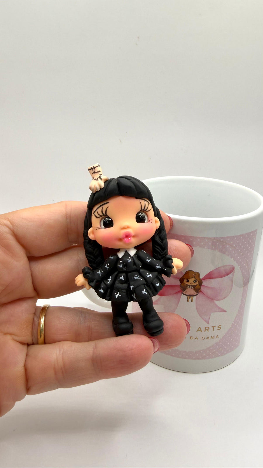 Wednesday Addams Clay Doll