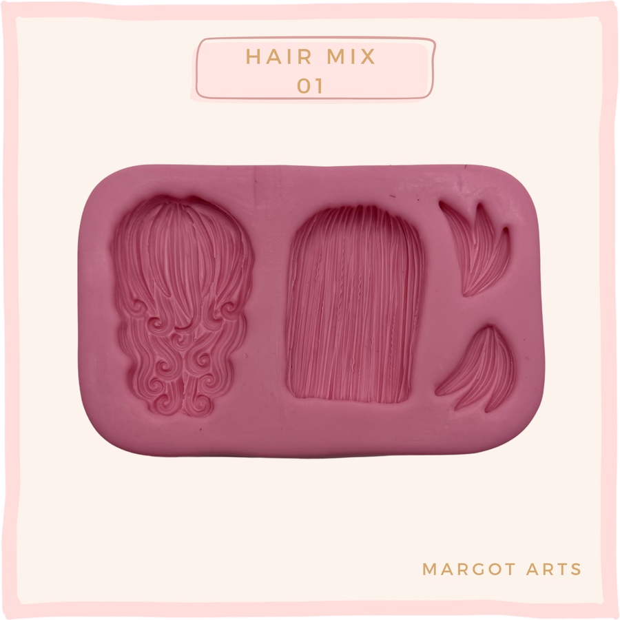 Hair Mix 01 Silicone Mold