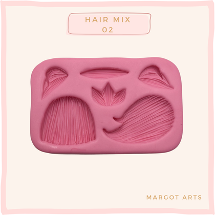 Hair Mix 02 Silicone Mold