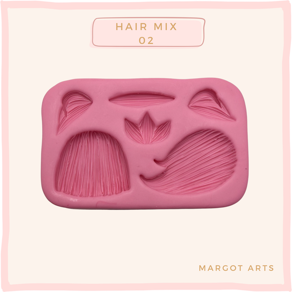 Hair Mix 02 Silicone Mold