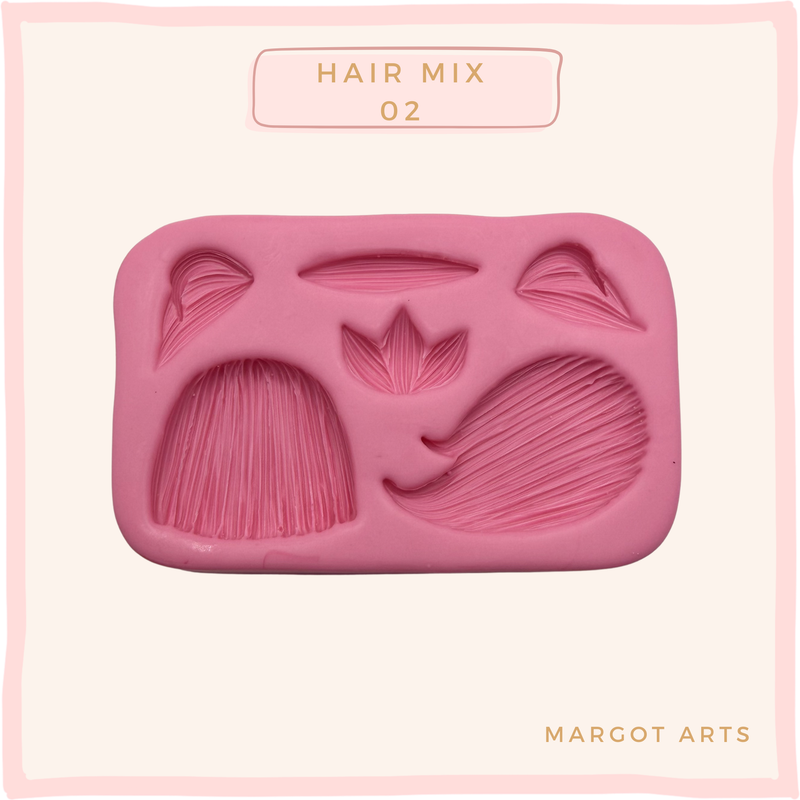 Hair Mix 02 Silicone Mold