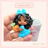 Silicone mold for clay dolls, Head 050 - Arts and Crafts
