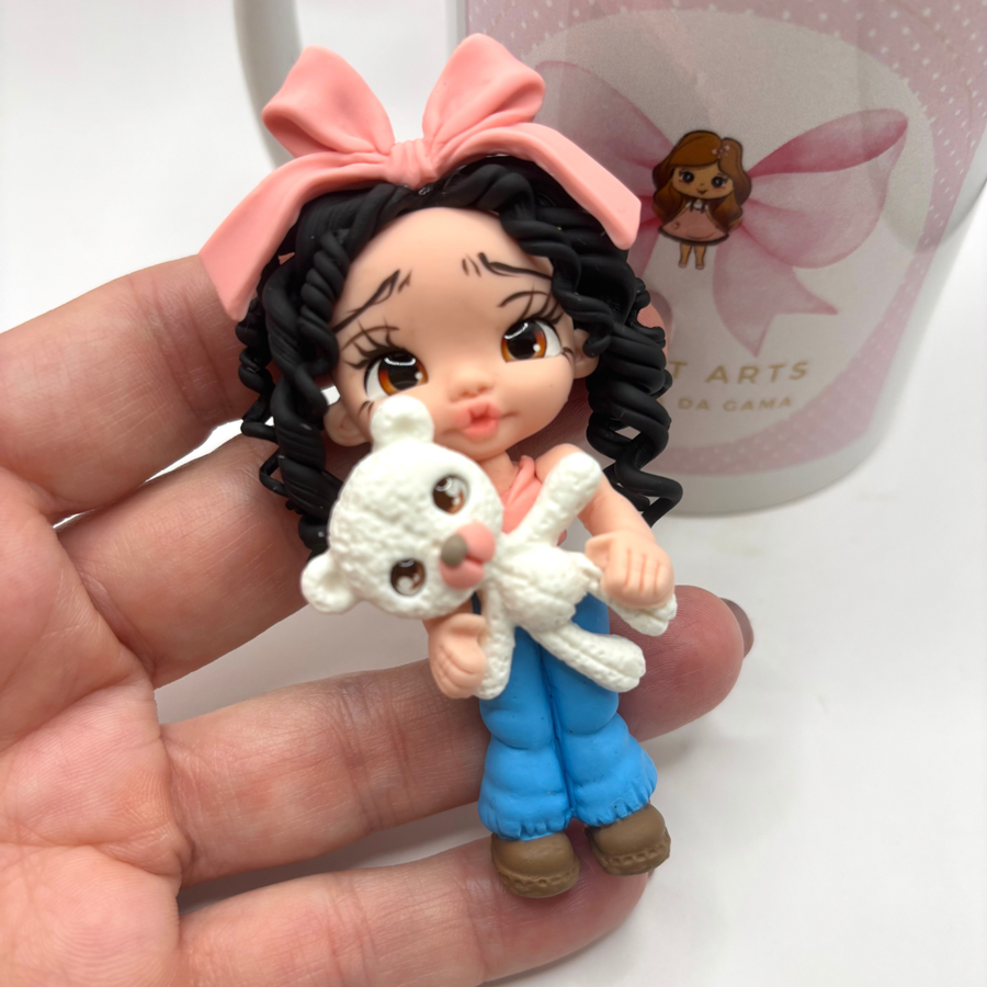 Silicone mold for clay dolls, Head 060 - Arts and Crafts