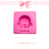 Silicone mold for clay dolls, Head 060 - Arts and Crafts