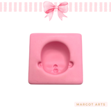 Silicone mold for clay dolls, Head 01 - Arts and Crafts
