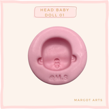Head Baby doll 01 Silicone Mold