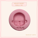 Head Baby doll 03 Silicone Mold