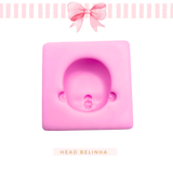 Silicone mold for clay dolls, Head Belinha - Arts and Crafts