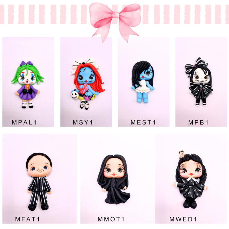 Halloween Characters Clay Figurine