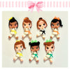 Karate Collection Clay Dolls