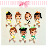 Karate Collection Clay Dolls