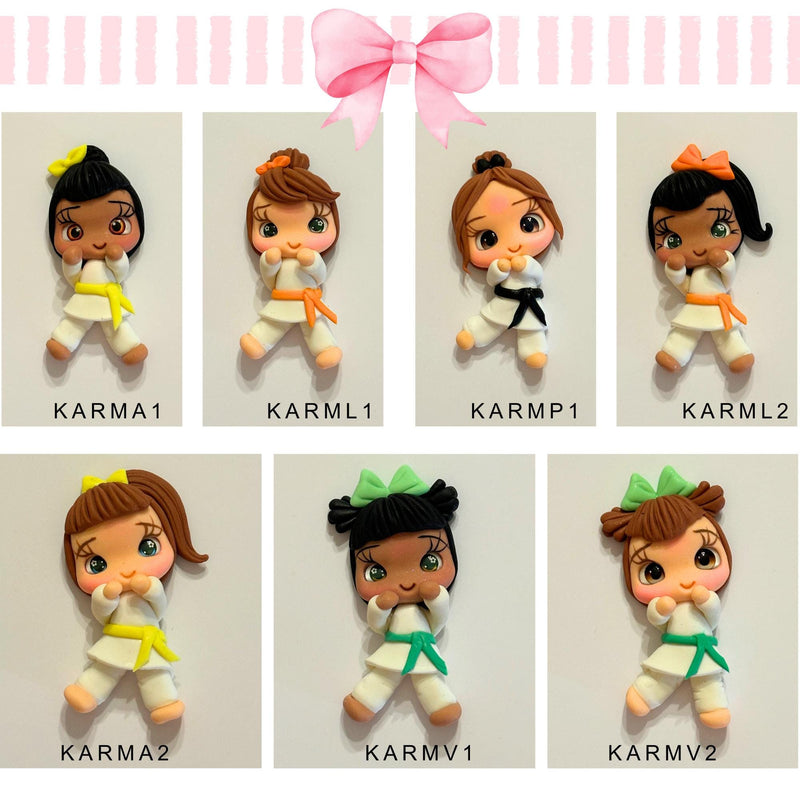 Karate Collection Clay Dolls