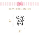 WITCH Clay Doll for Bows