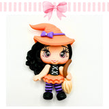 WITCH Clay Doll for Bows