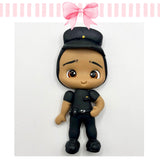 Police Officer Clay Doll 001