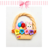 Easter Basket Clay Figurine