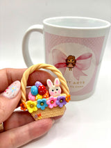 Easter Basket Clay Figurine
