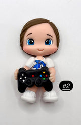 Video Game Man Clay doll