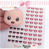 Resin Mouth Sticker