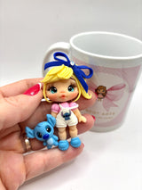 Stitch Girls Clay Dolls