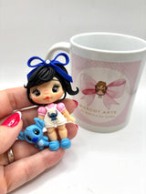Stitch Girls Clay Dolls