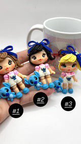 Stitch Girls Clay Dolls