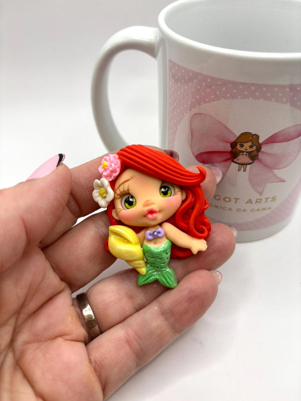 Little Mermaid Clay Doll
