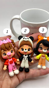Zoo Girls Clay Dolls -  Collection 2